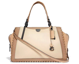 New COACH Women&#39;s Dreamer 36 In Colorblock With Whipstitch Satchel Ivory Multi - £435.16 GBP