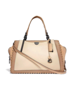 New COACH Women&#39;s Dreamer 36 In Colorblock With Whipstitch Satchel Ivory... - £436.29 GBP