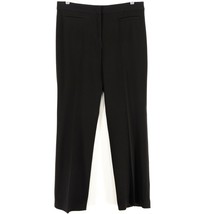 Mac &amp; Jac Womens Dress Pants size 6 Black Flat Front Straight Leg Stretch EUC - £14.07 GBP