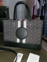 Coach Dempsey Carryall Signature Jacquard With Stripe And Patch Bag Retail $428 - $328.90