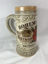 Vintage Stroh’s Brewery Co. Beer Stein Mug Ceramarte Brazil Series IV Bohemian - £11.15 GBP