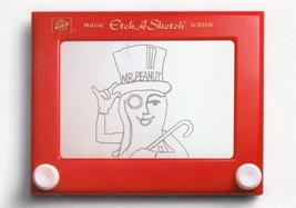 Mr. Peanut Unposted Postcard Etch-a-Sketch Planters Relax. Go Nuts. - £7.75 GBP