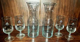 Vintage Glass Brunch Juice Carafe Set - $69.95