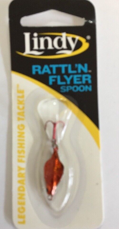 Lindy Rattl&#39;N Flyer Spoon Lure 1/16OZ-FJ2118-Orange Marmalade-RARE-SHIPS... - $11.76