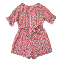 NWT J.Crew Belted Romper in Red Yellow Liberty® Betsy Ann Floral Cotton L - £71.45 GBP