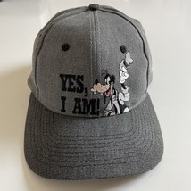 Disney Mickey Unlimited Goofy “Yes, I Am” Snap Back Ballcap Hat Gray Vintage 90s - $16.82