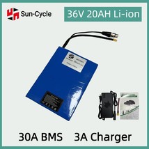36V 20Ah Lithium Ion Ebike Battery Electric Bicycle 3A Charger 1000W BMS Cycling - £141.39 GBP