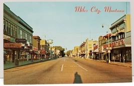 Miles City Montana Street Scene Cleaners, Drug Store, Clothiers Vtg Post... - $7.45