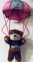 VIntage Applause Paratrooper Teddy Bear Stuffed Animal Plushed Toy Gift B76 - $35.00
