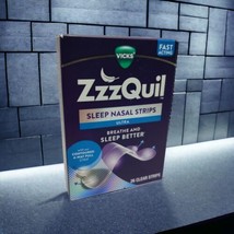 26 Clear Sleep Nasal Strips ZzzQuil Ultra Breath Better Vicks Fast Acting 1 Box - £15.30 GBP