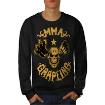 Wellcoda MMA Sport Mens Sweatshirt, Scary Skull Casual Pullover Jumper - £23.72 GBP+