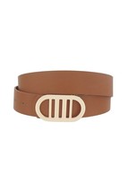 New Cognac Modern Oval Buckle Standard Belt (OS) - £12.27 GBP