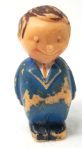 Hong Kong Businessman Toy Figurine Plastic 1960s Portly Suit Tie Small - £9.24 GBP