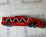 1997 Mattel Hot Wheels Cargo Carrier Red Transport Truck &amp; Carry Case - £13.85 GBP
