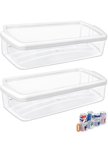 Scaroo Scaffale Sportello Frigo Whirlpool W10321304 - Ricambio Plastica Trasparente