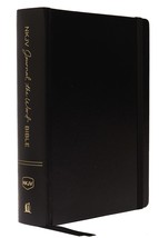 NKJV, Journal the Word Bible, Large Print, Hardcover, Black, Red Letter: Reflect - £46.85 GBP