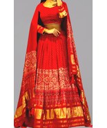  Pure Gaji Silk Lehenga Choli,Lehenga To Vibrant Your Look At Wedding&amp;Na... - $300.00