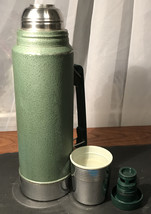Vintage Aladdin Original Stanley, Powder Coated Green 1Qt Thermos Made In USA, - £11.02 GBP