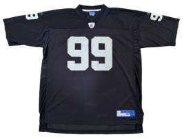 Vintage Reebok Jersey Oakland Raiders Warren Sapp 99 Black NFL Size 2XL - £31.64 GBP