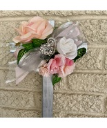 Cemetery flowers, cemetery decoration, female memorial flowers, cross me... - $26.00