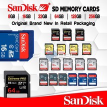 SanDisk SD Card 8GB/16GB/32GB/64GB/128GB Memory Extreme Pro Ultra Original - £5.46 GBP+