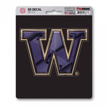 4.5&quot; Washington Huskies Ncaa College Team Logo Die Cut 3D Emblem Sticker Decal - £20.29 GBP