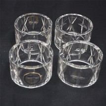 Astral Full Lead Handmade Crystal Napkin Rings - $29.69