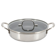 Better Chef 9 Inch 3-Ply Stainless Steel Nonstick Deep Fry Pan with Lid ... - $98.49