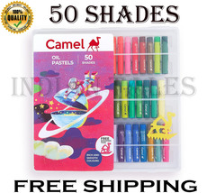  Camel Oil Pastel with Reusable Plastic Box- 50 assorted shades 1 scrapi... - £18.21 GBP