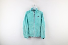 The North Face Womens Small Distressed Spell Out Fuzzy Shag Fleece Jacke... - $39.55
