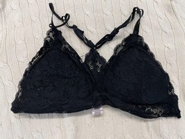 Revamped Women&#39;s Black Cute Lacey Bra Size Small / Medium Polyester Blend - $7.92