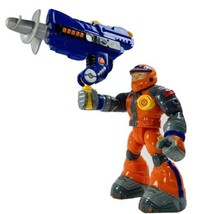 2001 Rescue Heroes Bob Sled with Ice Drill &amp; Orange Snow Suit - £8.64 GBP