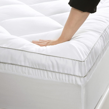 HYMOKEGE Mattress Topper Queen Size, Thickened Mattress Pad Quilted with... - £35.12 GBP