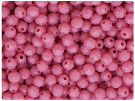 BeadTin Mauve Opaque 6mm Faceted Round Plastic Craft Beads (600pcs) - $2.59