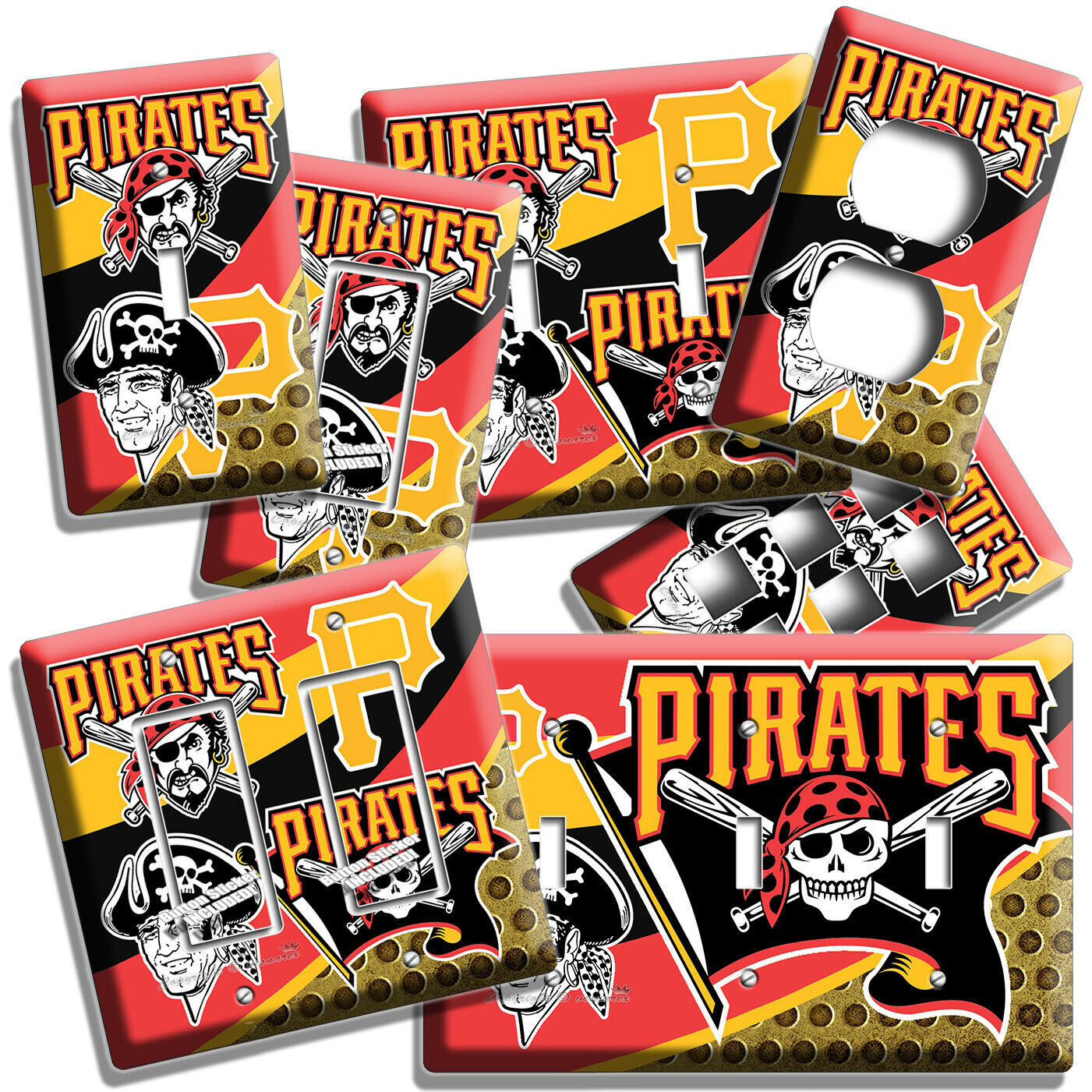 PITTSBURGH PIRATES BASEBALL TEAM LIGHT SWITCH OUTLET WALL PLATES MAN CAVE HD ART