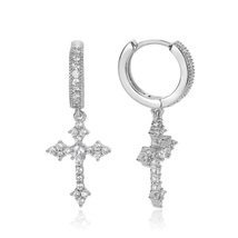 Cross Dangle Drop Earrings for Men Women - $11.99