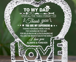 Fathers Day Gifts for Dad, Crystal Love Gifts, to My Dad Fathers Day Kee... - $31.64