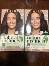 Lot of 2 Clairol Natural Instincts Hair Color #5 Medium Brown - £9.72 GBP