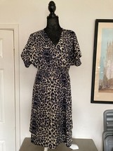 New Look Brown Leopard Patterned Maternity Dress size 14 - $14.16