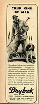 1951 Print Ad Drybak Fishing &amp; Hunting Clothes Duck Hunter &amp; Dog Binghamton,NY - £6.85 GBP