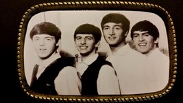 1960s Photo ***The Beatles*** Black &amp; White Photo Music Belt Buckle - £12.41 GBP