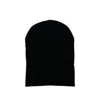 Cold Weather Access Solid Watch Cap One Size Color Black Thick Comfortable Hat - £10.30 GBP
