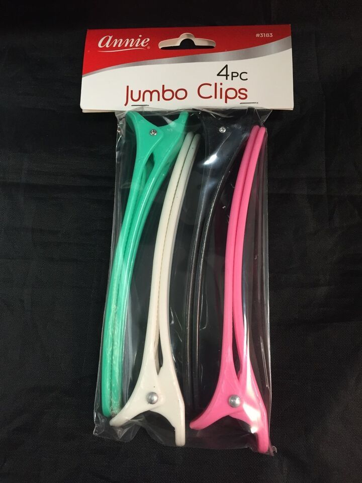 ANNIE 4 JUMBO CLIPS #3183 SECTIONING CLIPS PLASTIC JUMBO - $2.59