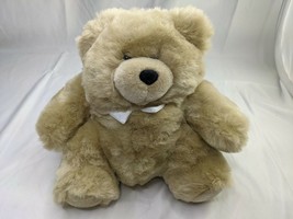 Tan Bear Plush White Collar 11 Inch Tb Trading Co Stuffed Animal Toy - £24.51 GBP