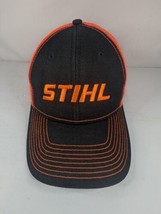 STIHL Outfitters Apparel Neon Orange Trucker Hat Mesh Back Snapback Adju... - $14.99