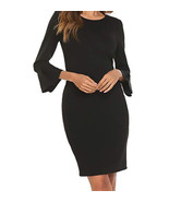 A.B.S Collection Women&#39;s Bell Sleeve Dress, BLACK, XL - $27.16 CAD