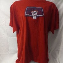 Vintage 1990&#39;s Made In The USA RED Nike Basketball In Ball We Trust T Sh... - £31.13 GBP