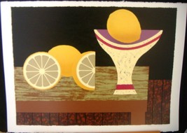 Flavio Cabral &quot;Martini Glass&quot; Hand Signed &amp; # serigraph - £193.61 GBP