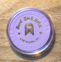 (1) Hard Rock Casino ROULETTE Chip - Purple - Jukebox - LAS VEGAS, Nevada - £7.04 GBP