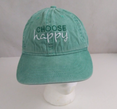Choose Happy Women&#39;s Embroidered Adjustable Tie Back Baseball Cap - $11.09
